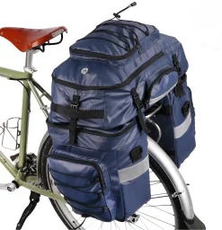 Mach 3 In 1 Multifuction Bicycle Pannier Bicycle Cargo Bag Blue