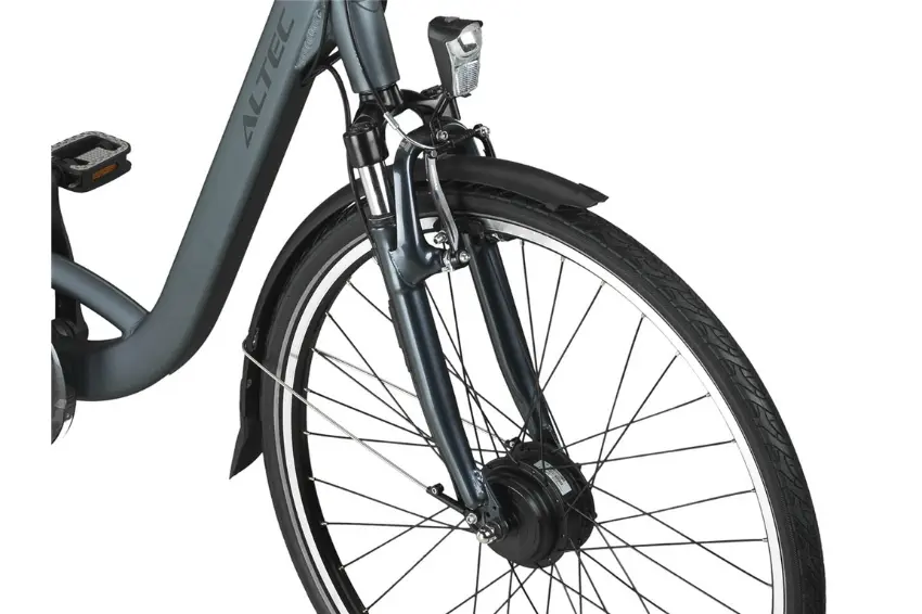 Velo Electrique Femme Hollandais 28 Pouces Altec Diamond Nexus 7 Gris – Image 4