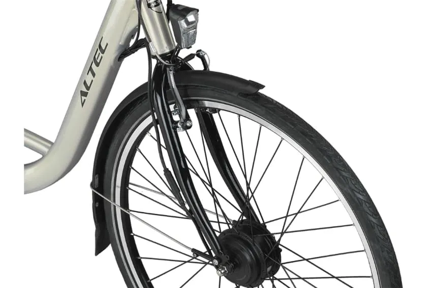 Velo Electrique Femme Hollandais 28 Pouces Altec Sapphire Nexus 3 Or – Image 4