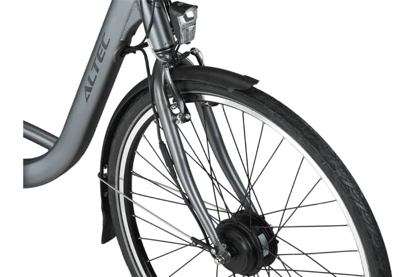 Velo Electrique Femme Hollandais 28 Pouces Altec Sapphire Nexus 3 Gris – Image 3