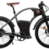 Velo Beach Cruiser Electrique Vintage 26 Pouces Rayvolt Torino Noir 1000Wh 25km/h