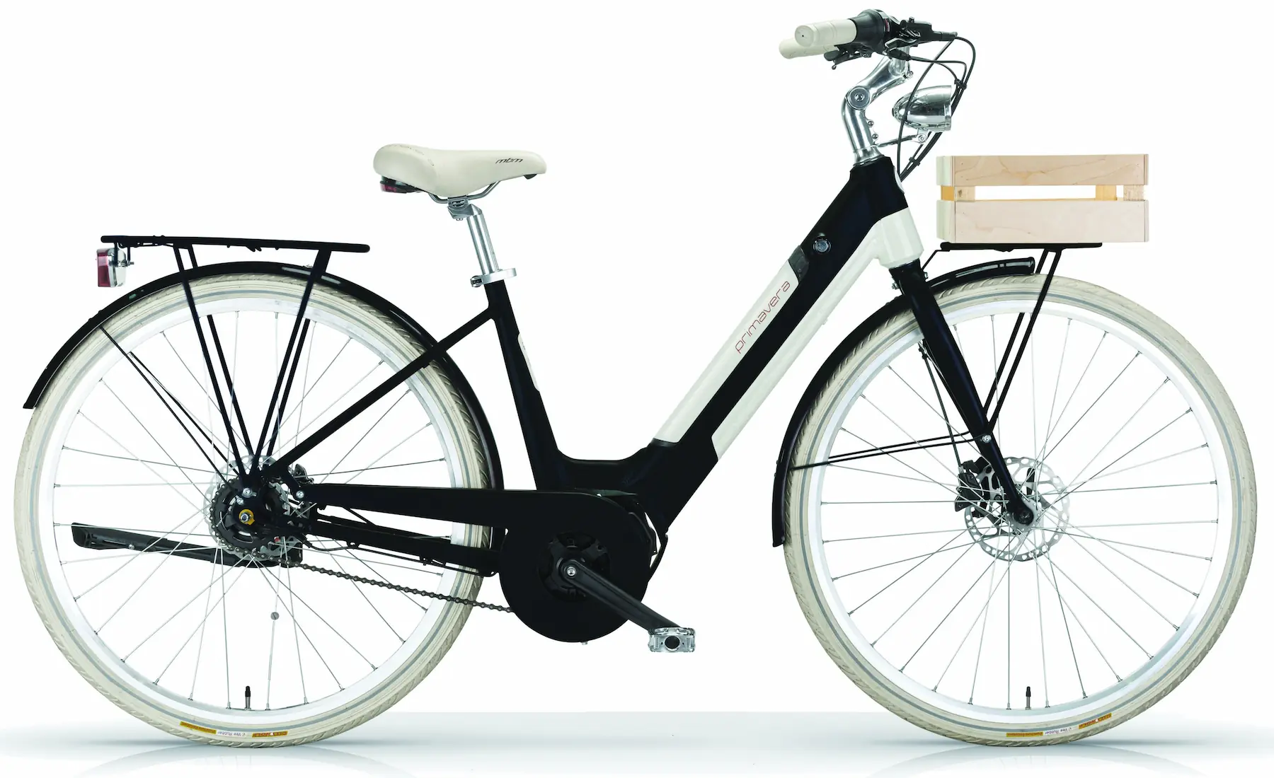 MBM Velo Electrique Femme City Moteur Moyenne 28 Pouces Primavera Noir