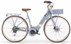 MBM Velo Electrique Femme City Moteur Moyenne 28 Pouces Rambla Bleu
