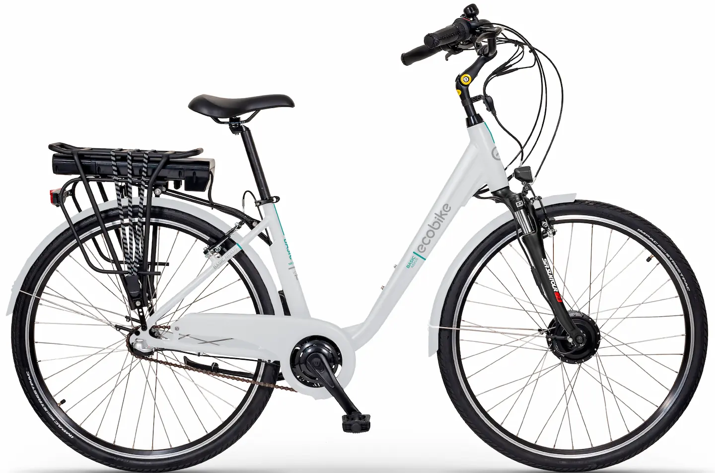 Ecobike Velo De Ville Electrique Femme Nexus Vitesses Integrees Blanc 420Wh