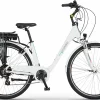 Ecobike Velo De Ville Electrique Femme 28 Pouces Blanc 522Wh