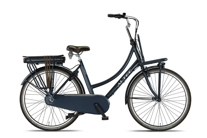 Altec Velo Electrique Femme Hollandais 28 Pouces Moteur Pedalier Troja N7 Bleu