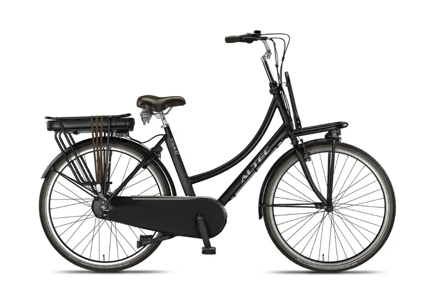 Altec Velo Electrique Femme Hollandais 28 Pouces Moteur Pedalier Troja N7 Noir