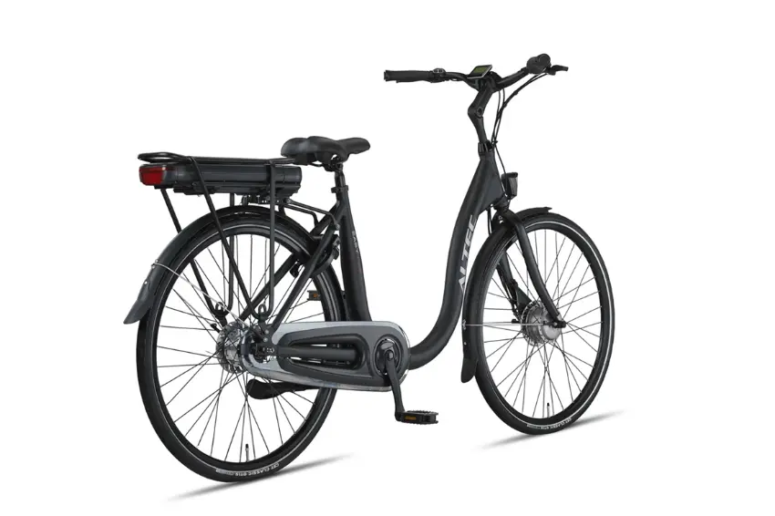 Velo Electrique Femme Hollandais Cadre Bas 28 Pouces Altec Easy N7 Noir – Image 3
