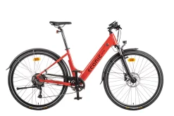 VTC Electrique Femme 28 Pouces Econic One Comfort M 44cm Rouge