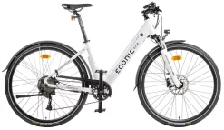 VTC Electrique Femme 28 Pouces Econic One Comfort L 48cm Blanc