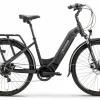 Speed Bike VTC Electrique Femme 28 Pouces Moteur Pedalier Ecobike D2 Noir
