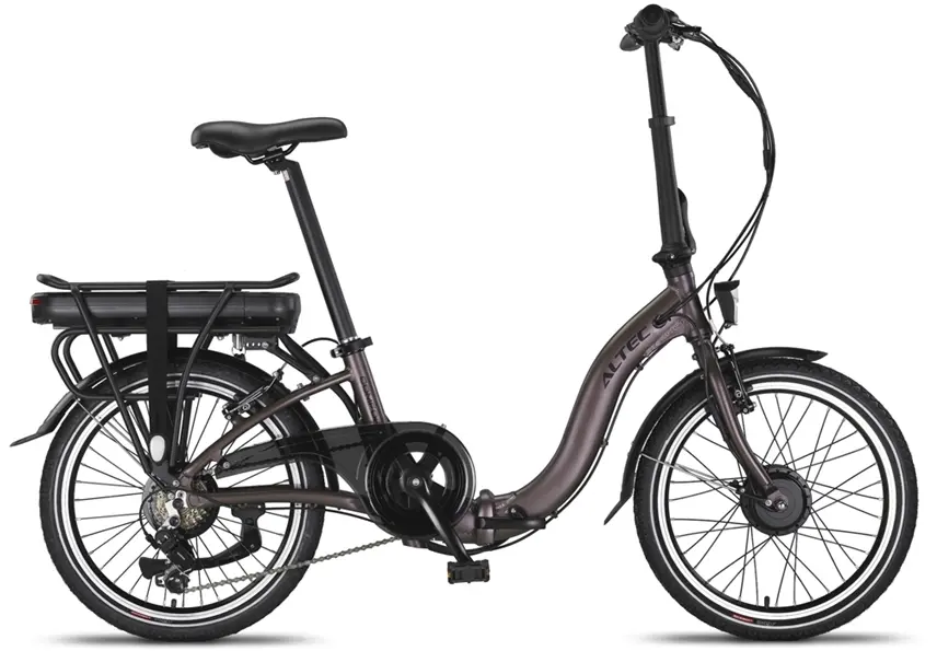Velo Electrique Pliant 20 Pouces Cadre Bas Altec Comfort 518Wh Cuivre