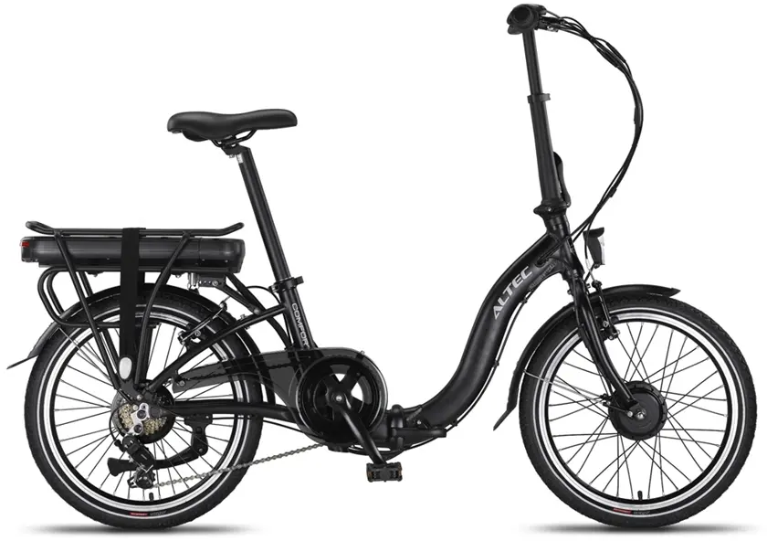 Velo Electrique Pliant 20 Pouces Cadre Bas Altec Comfort 518Wh Noir