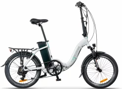 Velo Electrique Pliant 20 Pouces Cadre Bas Ecobike Even Blanc 520Wh