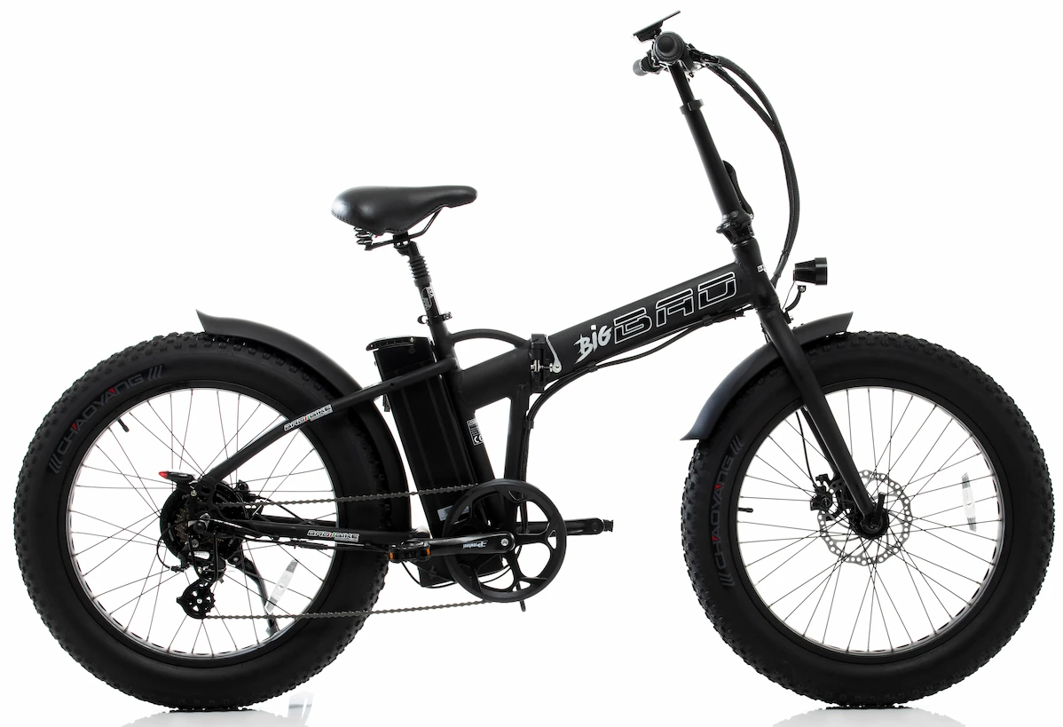 Bad Bike Fat Bike Electrique Velo Pliant 24 Pouces BIG BAD 250W Noir