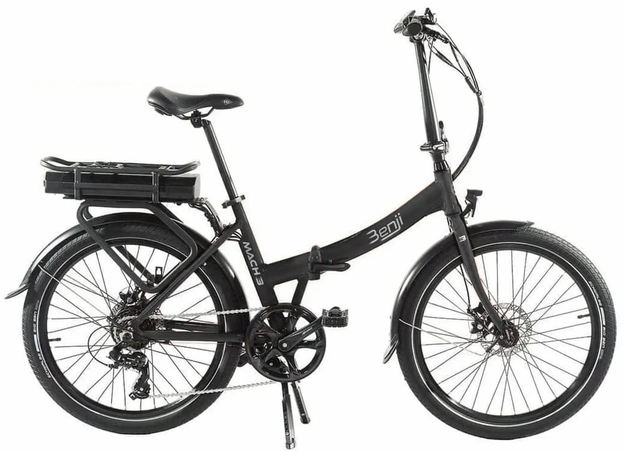 Velo Electrique Pliant 24 Pouces Smart Mach Benji Noir 468Wh