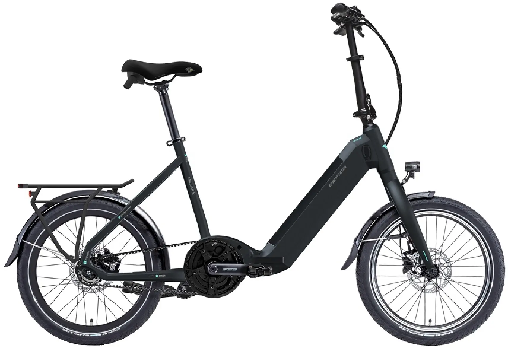 Velo Electrique Pliant Bosch Moteur Central A Courroie 20 Pouces Gepida Miliare 400Wh