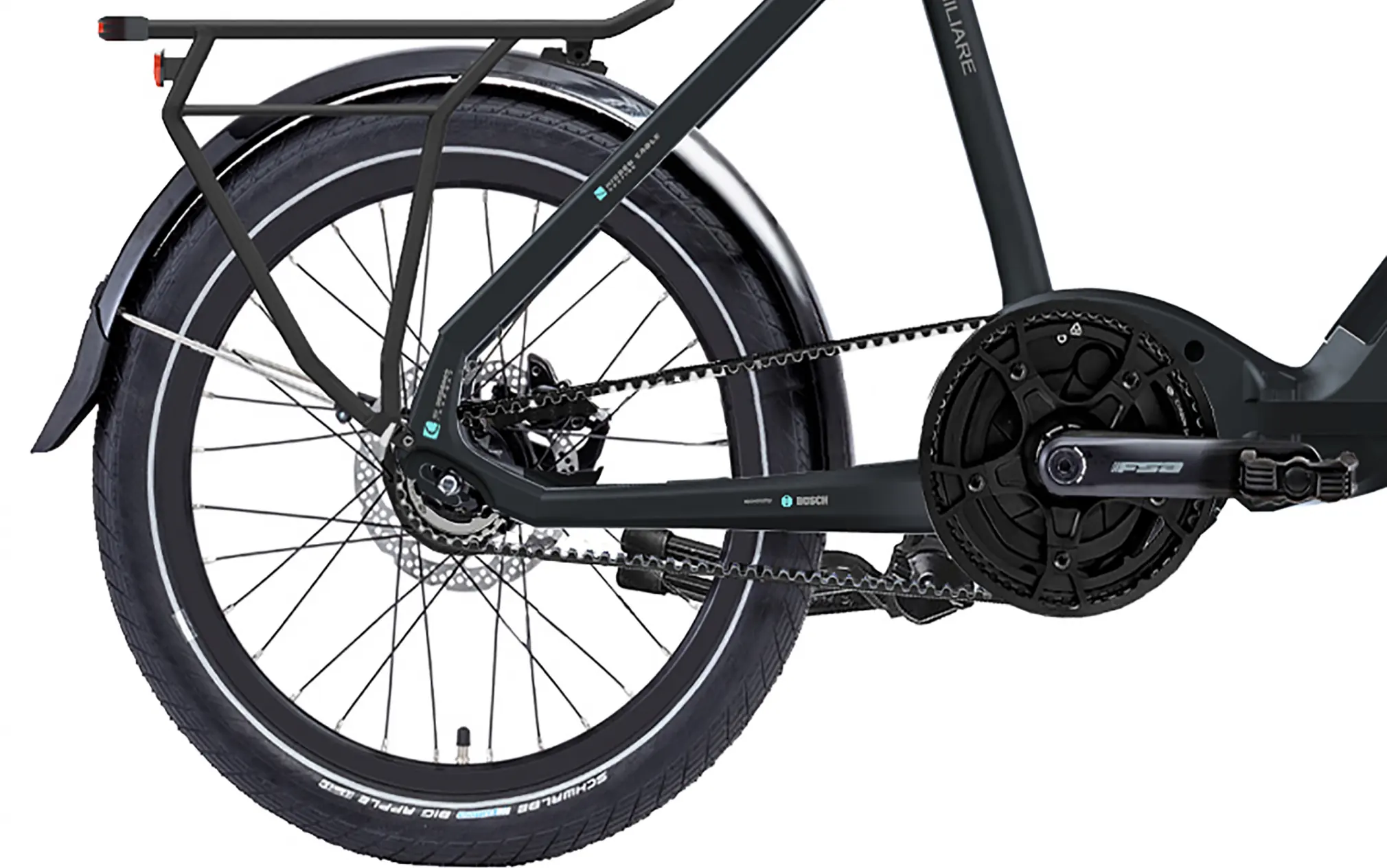 Velo Electrique Pliant Bosch Moteur Central A Courroie 20 Pouces Gepida Miliare 400Wh – Image 4