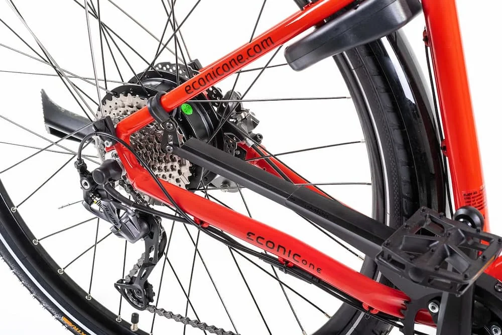 VTC Electrique Homme 28 Pouces Econic One Urban M 44cm Rouge – Image 6