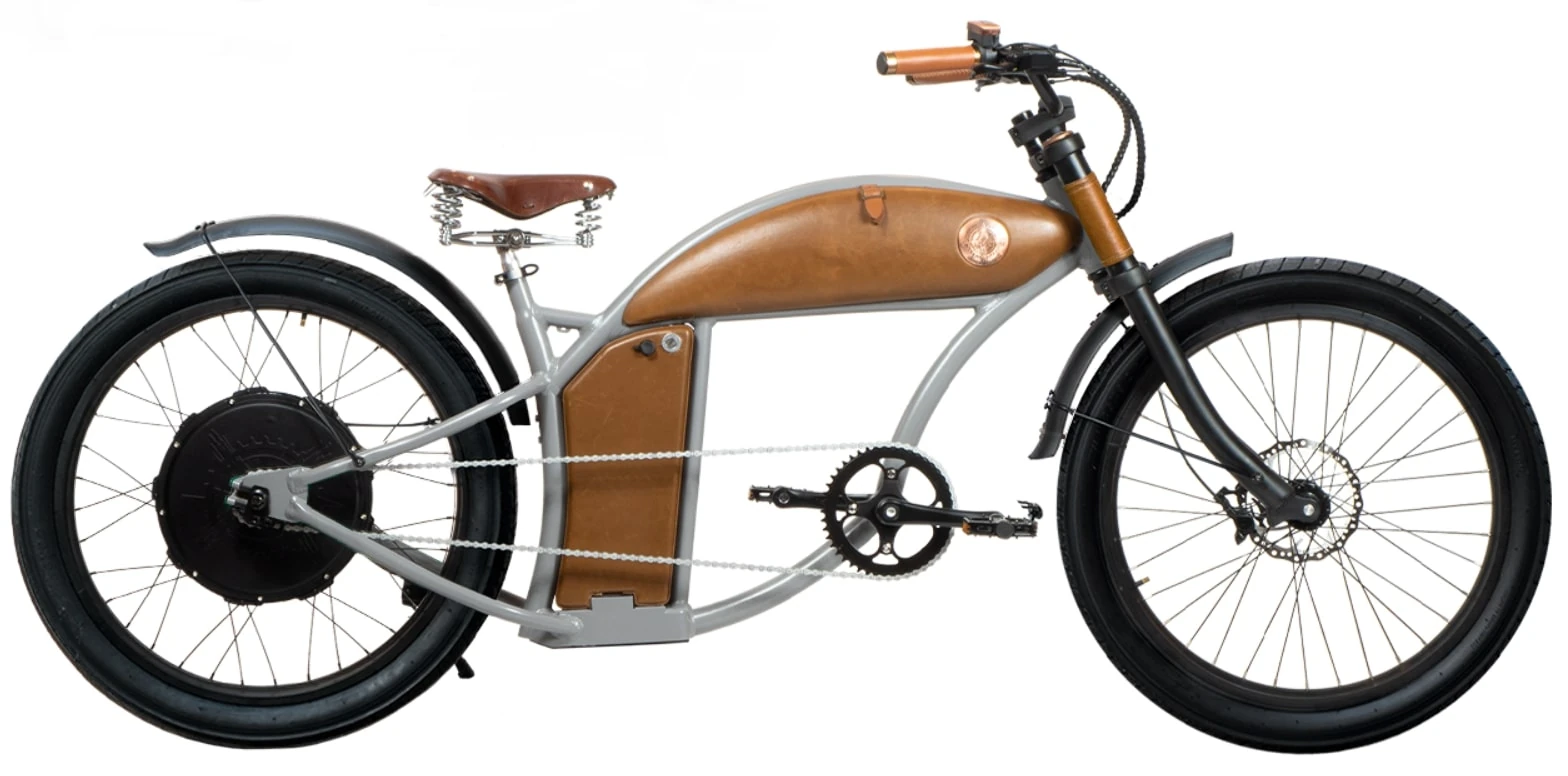 Velo Electrique Rayvolt Cruzer Chopper Speed Bike 45km/h Gris L 550Wh