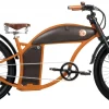 Velo Electrique Rayvolt Cruzer Chopper Speed Bike 24 Pouces Orange M 550Wh