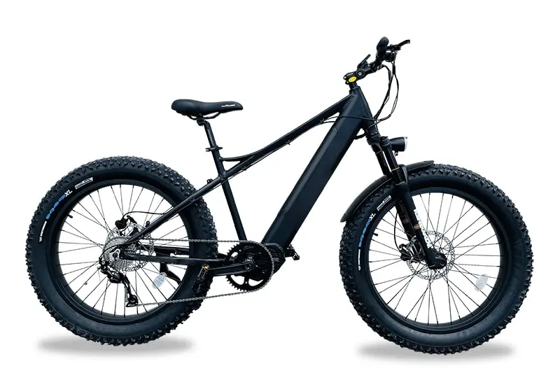 VTT Fatbike Electrique Speed Bike 45km/h Moteur Pedalier Mach Jenny Noir