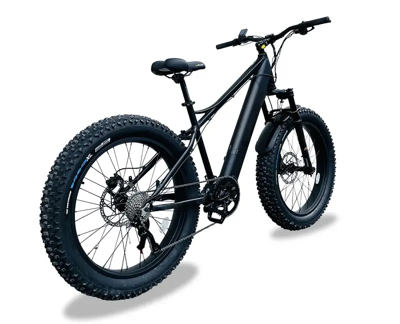 VTT Fatbike Electrique Moteur Pedalier Mach Jenny Noir 25km/h – Image 3