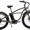 Fat Bike Electrique Beach Cruiser Velo 26 Pouces Bad Bike 250W Vert