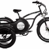 Fat Bike Electrique Velo Side Car Beach Cruiser Bad Bike 250W Noir