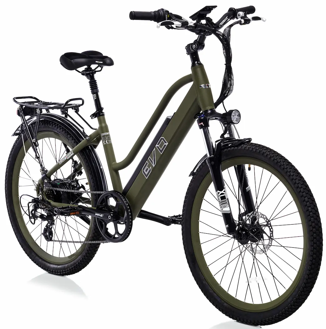 Bad Bike VTC Electrique Femme 26 Pouces EVO 250W Vert – Image 2