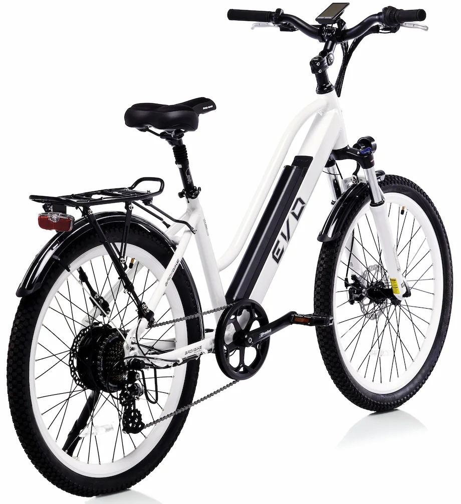 Bad Bike VTC Electrique Femme 26 Pouces EVO 250W Blanc – Image 3