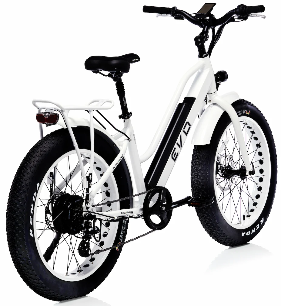 Fat Bike Electrique Femme 24 Pouces Bad Bike EVO 250W Blanc – Image 3