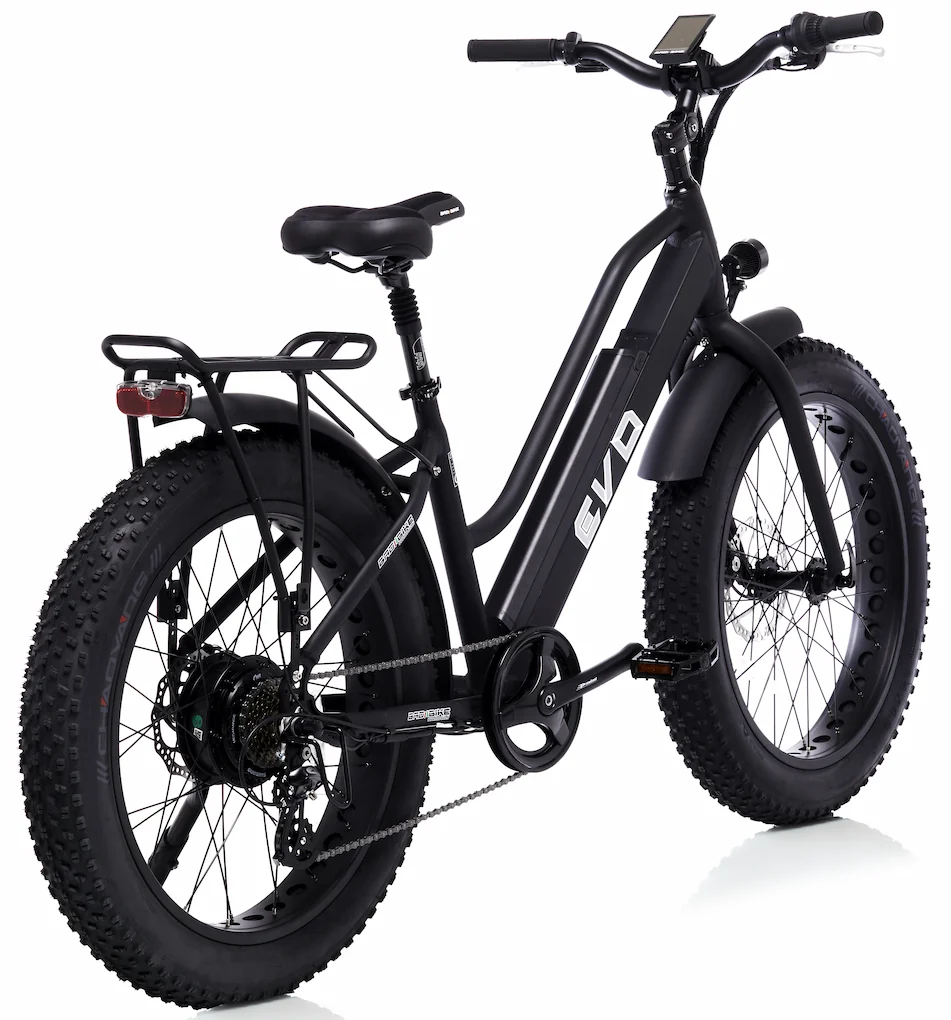 Bad Bike Fat Bike Electrique Femme Speed Bike 45km/h 24 Pouces EVO 500W Noir – Image 3