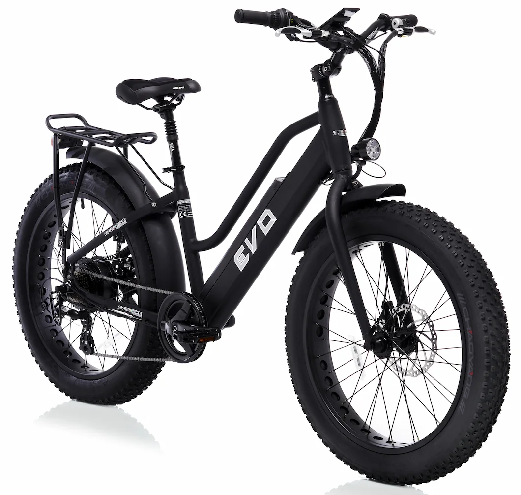 Bad Bike Fat Bike Electrique Femme Speed Bike 45km/h 24 Pouces EVO 500W Noir – Image 2