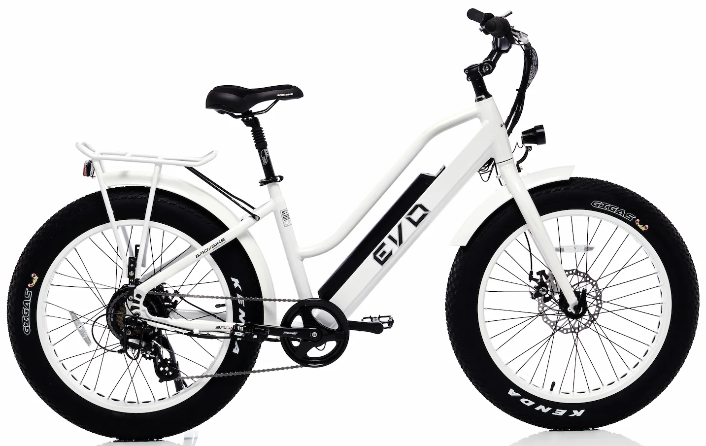 Bad Bike Fat Bike Electrique Femme Speed Bike 45km/h 24 Pouces EVO 500W Blanc