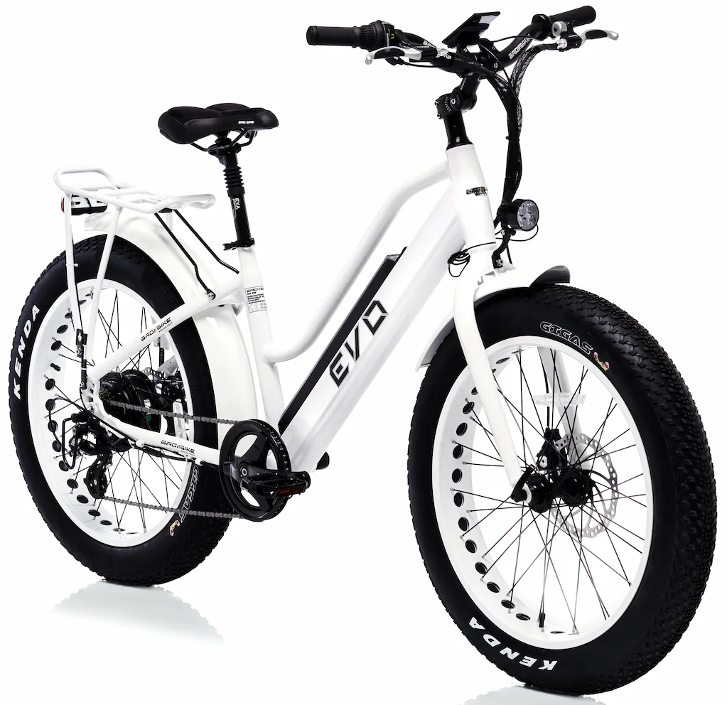 Bad Bike Fat Bike Electrique Femme Speed Bike 45km/h 24 Pouces EVO 500W Blanc – Image 2