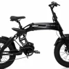 Velo Fatbike Electrique Pliant Moteur Pedalier Bad Bike 250W Vert