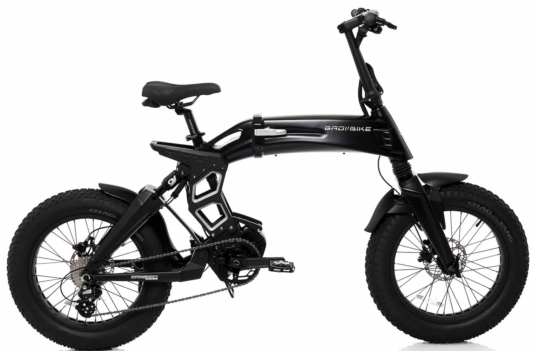 Velo Fatbike Electrique Pliant Moteur Pedalier Bad Bike 250W Vert