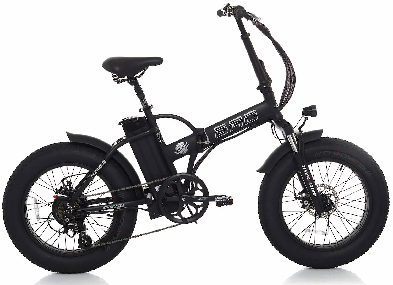 Bad Bike Fat Bike Electrique Velo Pliant 20 Pouces 250W Noir