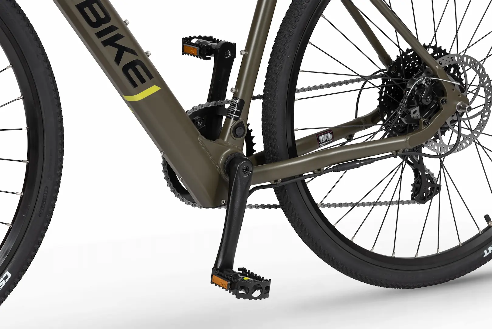 Velo Gravel Electrique 27,5 Pouces Leger 16kg Ecobike Vert – Image 6