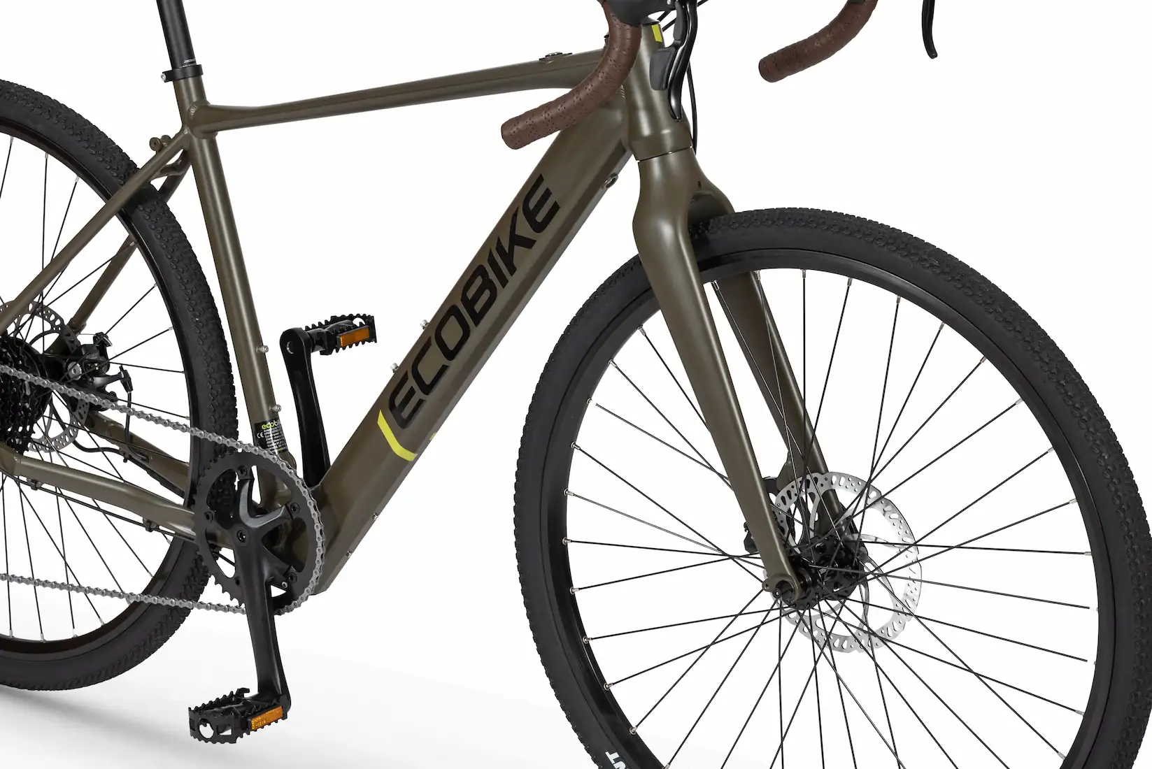 Velo Gravel Electrique 27,5 Pouces Leger 16kg Ecobike Vert – Image 5