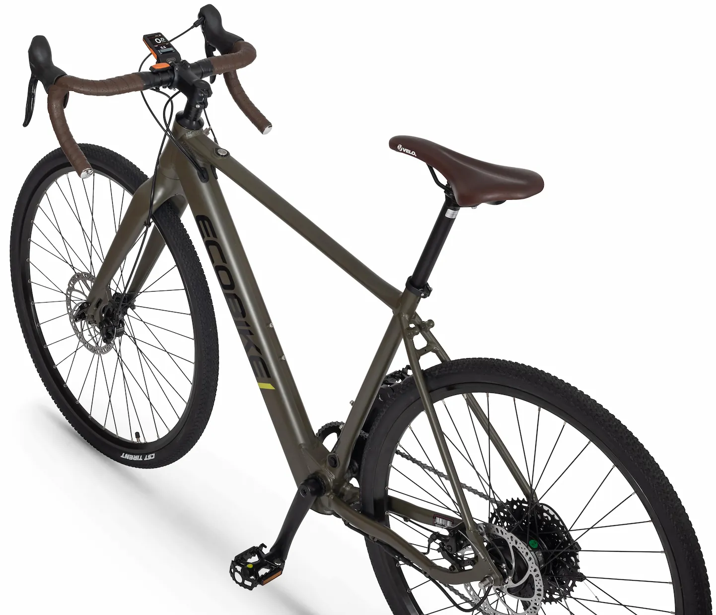 Velo Gravel Electrique 27,5 Pouces Leger 16kg Ecobike Vert – Image 4