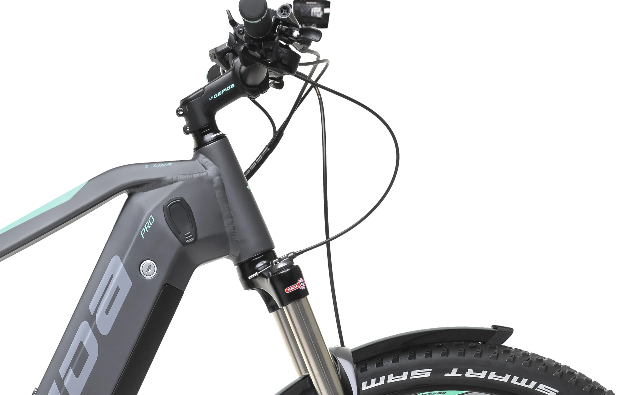 Gepida VTT Electrique Hardtail Bosch Moteur Central 29 Pouces Rugo Gris 750-15" – Image 2