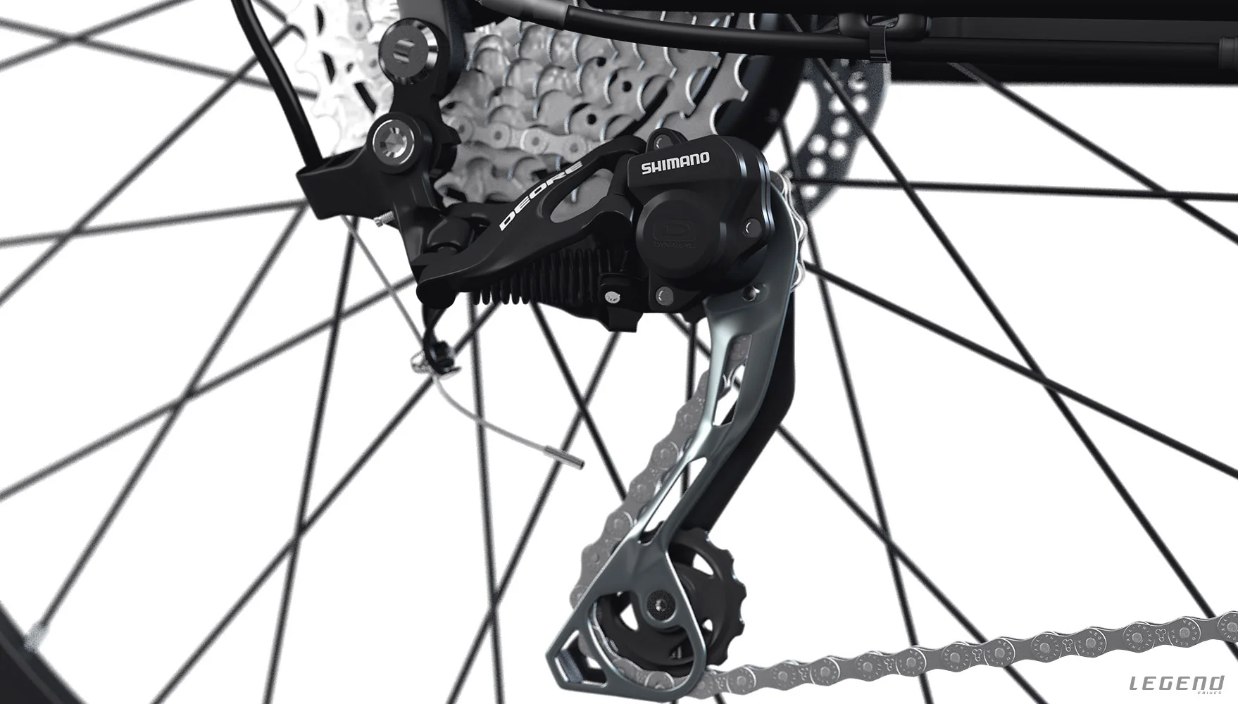 VTT Electrique Pliant Tout Suspendu Legend Etna 27,5 Pouces 250W 14ah Noir – Image 2