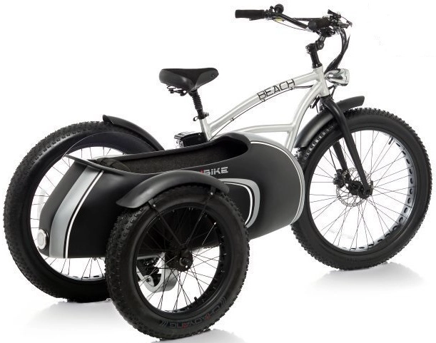 Fat Bike Electrique Velo Side Car Beach Cruiser Bad Bike 250W Alu – Image 2