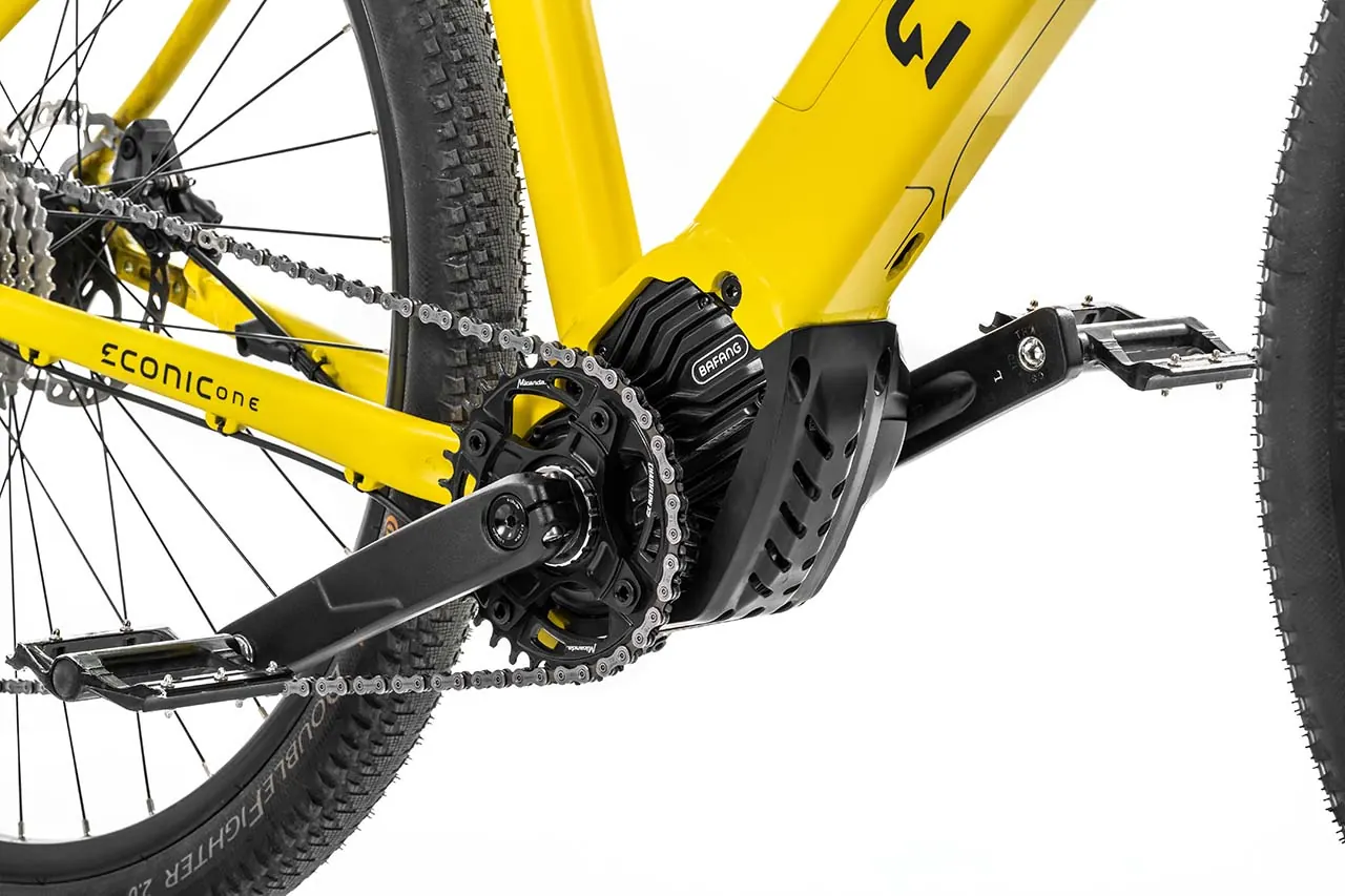 Velo Route Electrique Moteur Pedalier Econic One Bandit M Jaune – Image 4