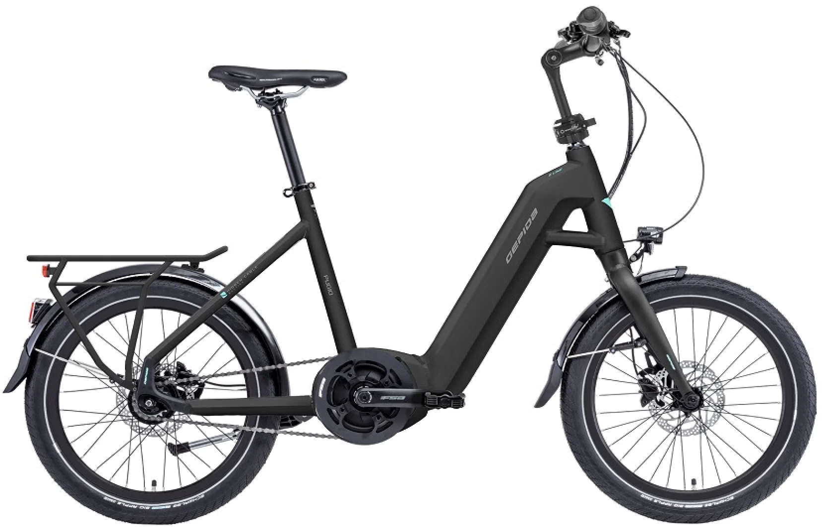 Mini Velo Electrique 20 Pouces Bosch Moteur Central Gepida Pugio Nexus 8 Noir 500Wh