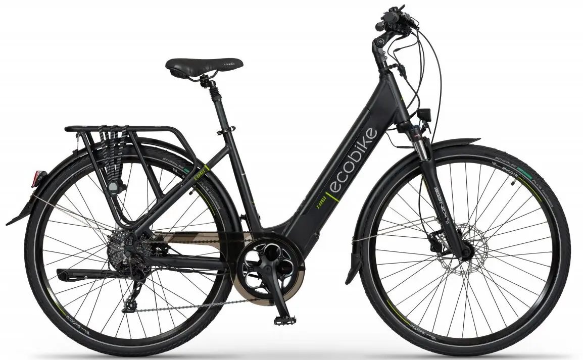 Speed Bike Velo Electrique Femme 28 Pouces Ecobike X-cross Noir 48cm 468Wh