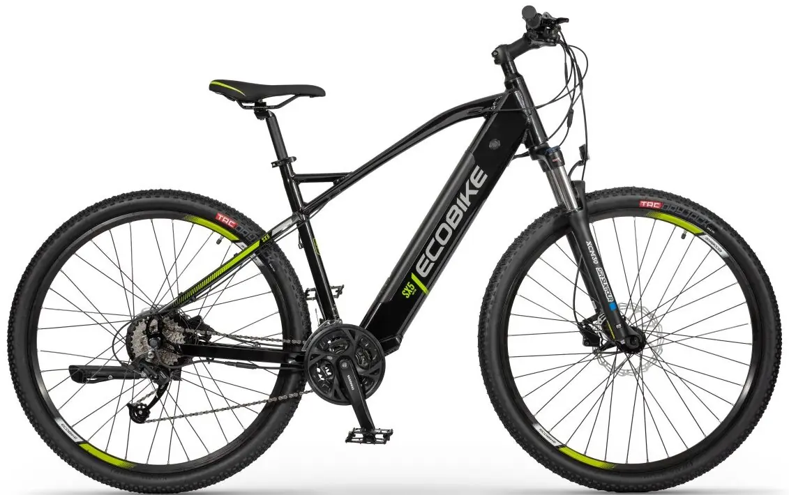 Speed Bike VTT Electrique Semi Rigide 29 Pouces Ecobike SX5 Noir 468Wh