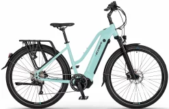 Ecobike Speed Bike VTC Electrique Femme 28 Pouces Moteur Pedalier LX500 17" Turquoise 700Wh